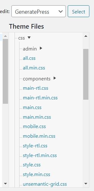 Generatepress css