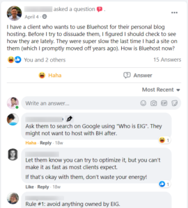 Bluehost FB User Review-1