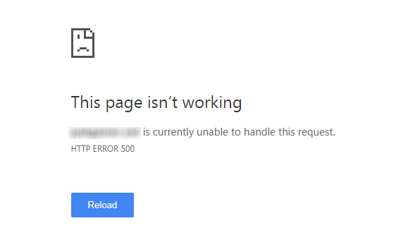 godaddy 500 error