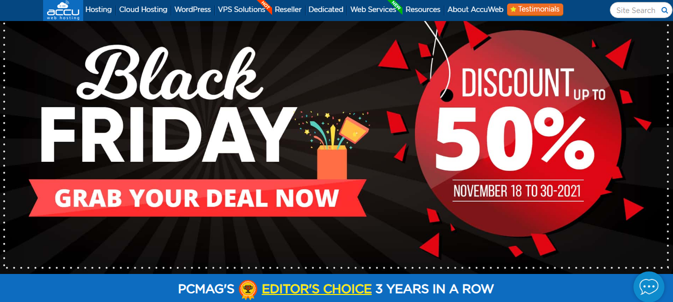 Accuwebhosting black friday