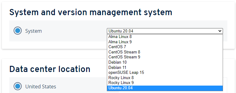 OS versions