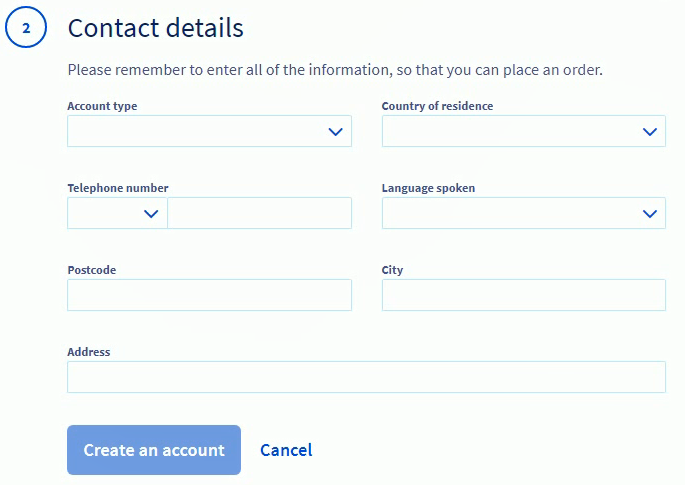 contact details