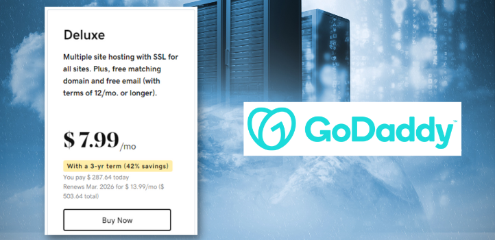 godaddy deluxe linux hosting with cpanel