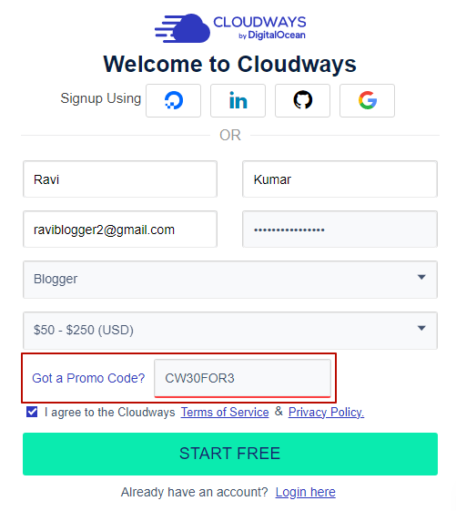 Sign Up Form
