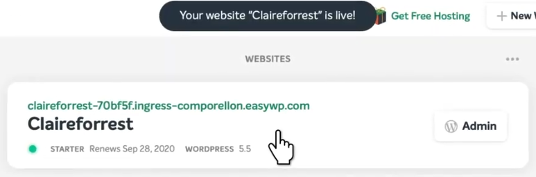 Site live