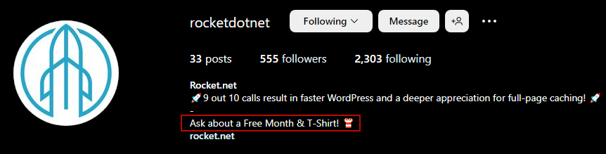 free t-shirt