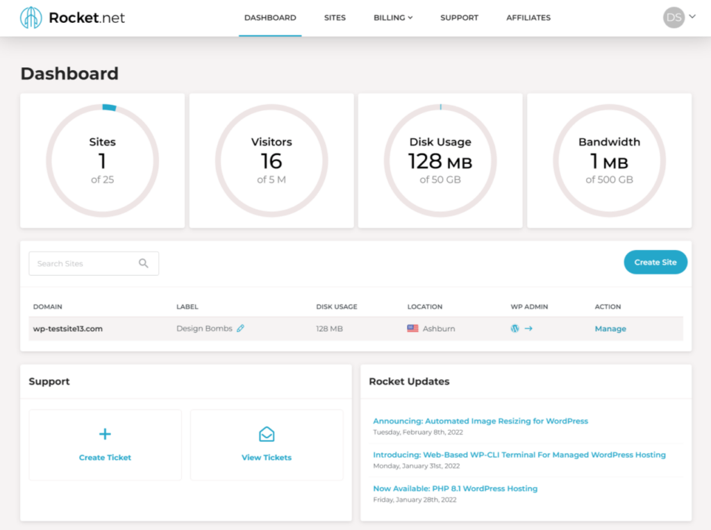 rocket dashboard