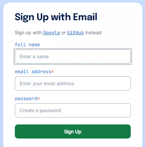 Create your account DigitalOcean 