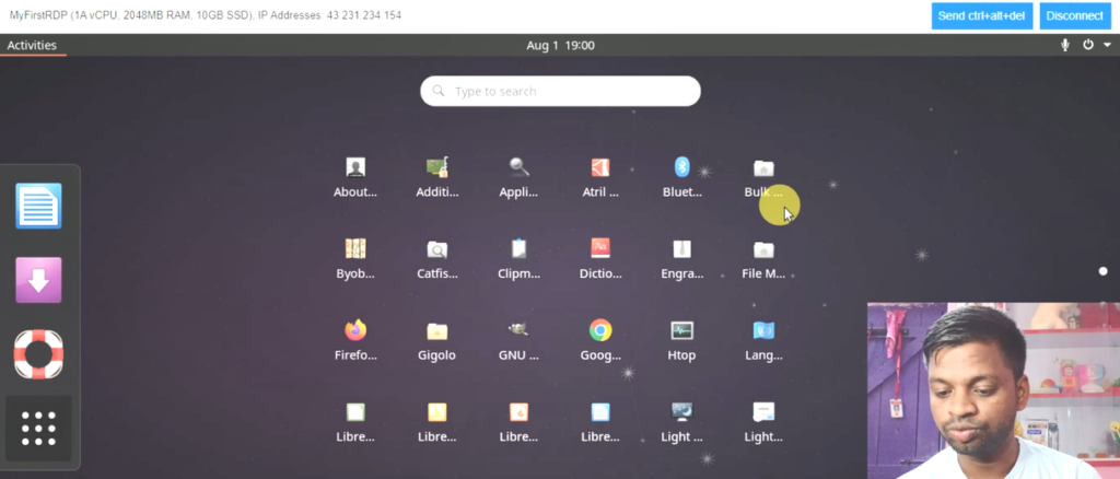 linux rdp interface