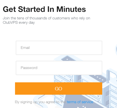sign up form