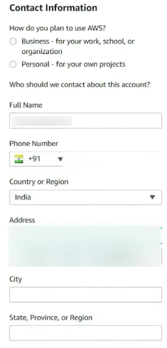 contact information