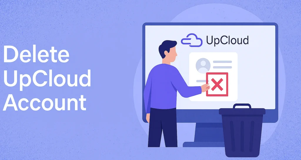 delete upcloud account