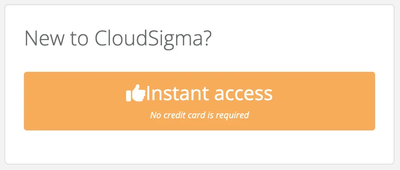 1-cloudsigma instant access